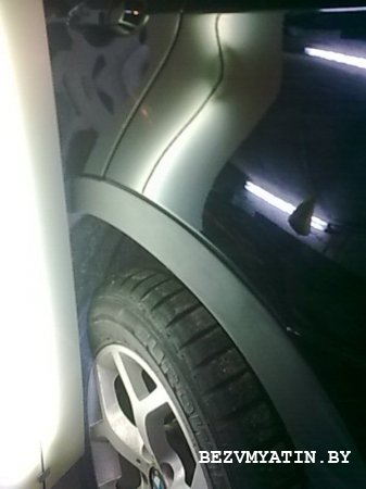 BMW X5 - удалена вмятина на левом заднем крыле
