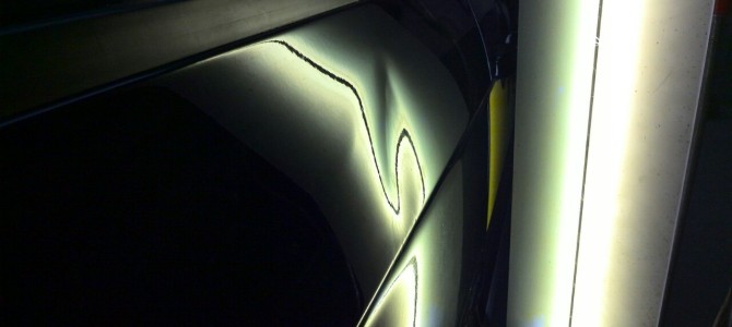 Ford S-Max — вмятина на задней правой двери